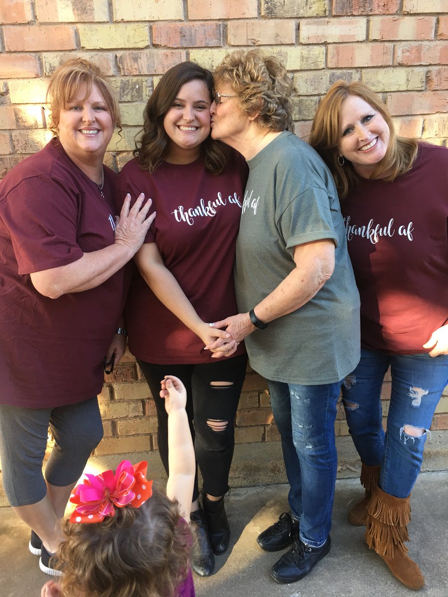 kendyllnicole's tweet photo. told Mammie that AF meant “about family” for our thankful af shirts... I think she found out the real meaning... https://t.co/xzdb0PjS1P