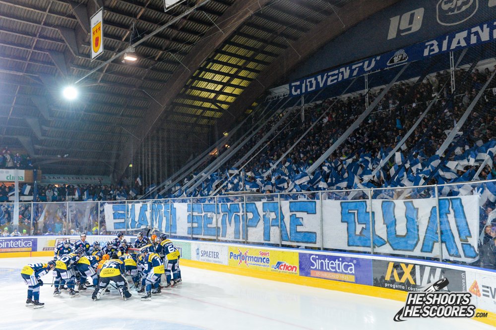 Alcune immagini dal primo tempo della Valascia #HCAP #HCLugano