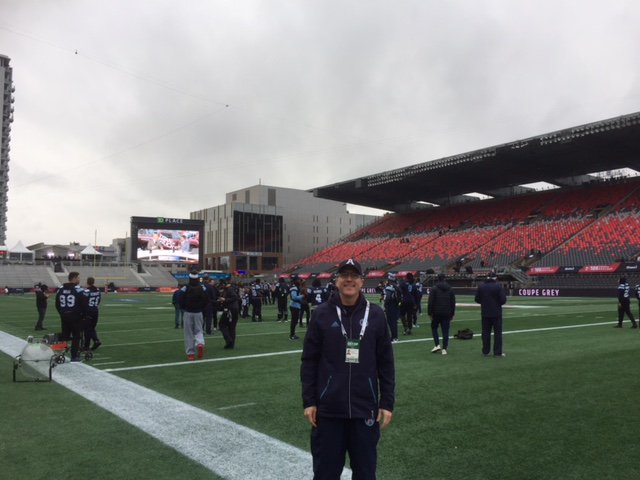 HighPtWellness's tweet photo. Dr. Chapin is in Ottawa getting ready for The Grey Cup tomorrow!  @TorontoArgos #biggame #CFL #GreyCup2017 #GoArgos #excited https://t.co/97p7W9Mfcp