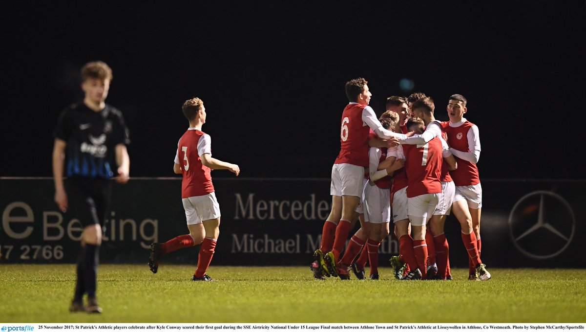 stpatsfc's tweet photo. Half time in Athlone and Saints lead through a Kyle Conway goal. 1-0 #u15final https://t.co/HhwOw2TcGB