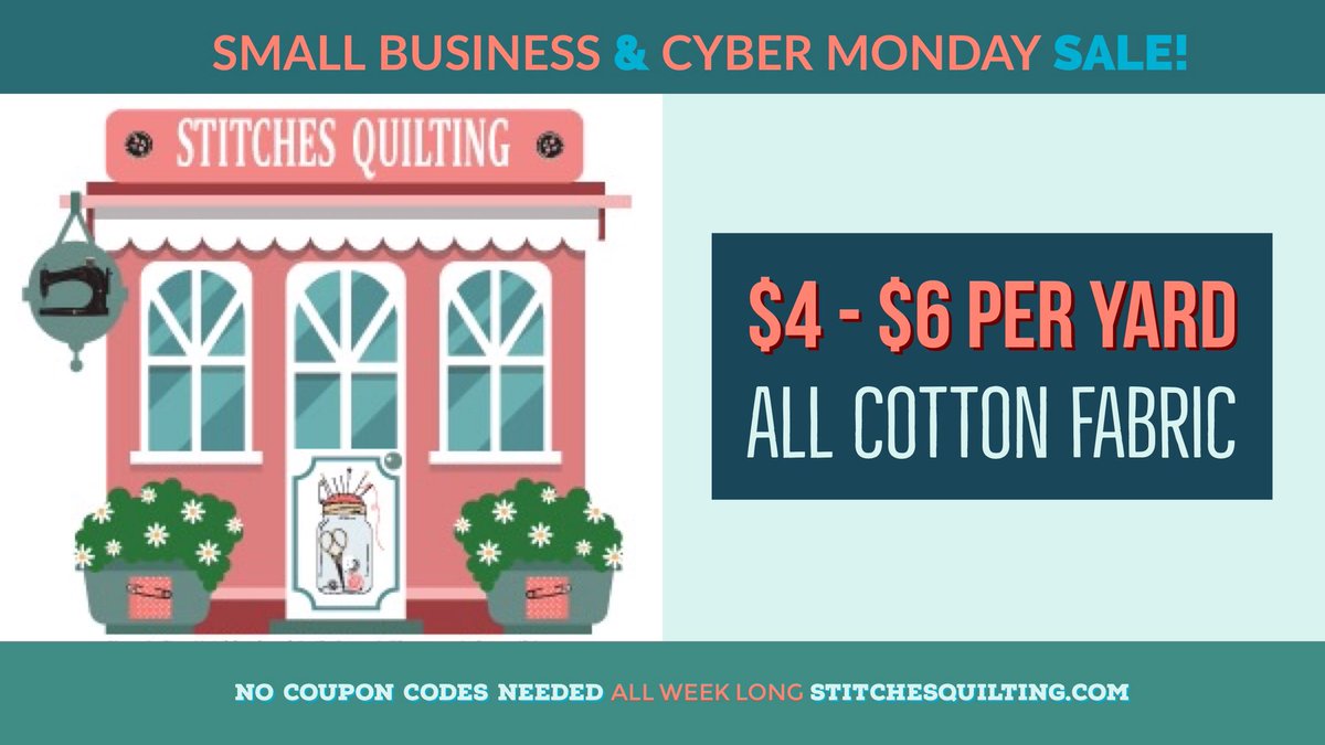 stitchesquiltin's tweet photo. ALL Cotton fabric $4-6/Yard! https://t.co/bNLBFIhlQ6 online fabric store! Let’s quilt without breaking the bank! #quilt #quilting #fabricsale #smallbusinesssaturday #cybermondaydeals #quilter #quiltersofawesome #sew #sewing #sewwiththebest #quiltfabric #fabricdestash #fabricshop https://t.co/jWexZYNGVo