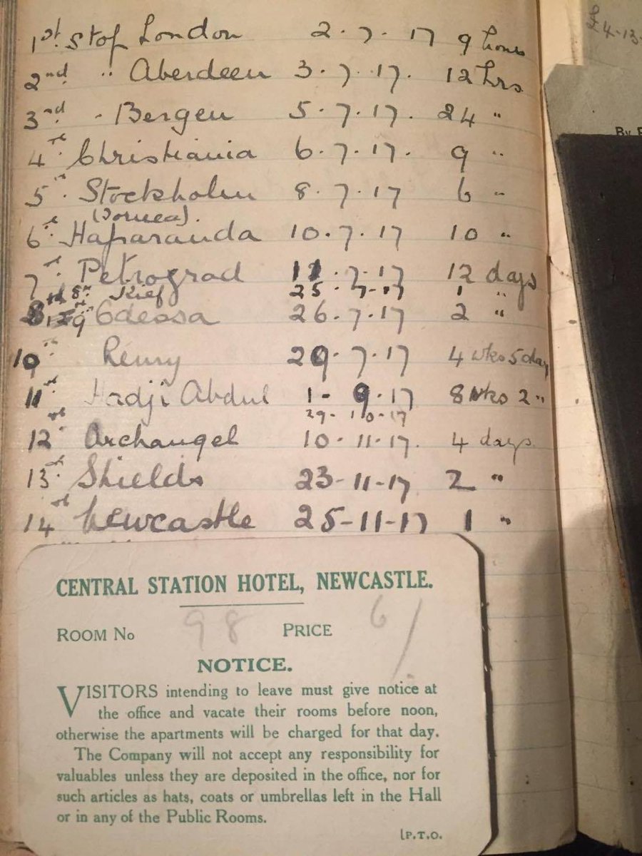 SWHPeggy's tweet photo. Last stop Newcastle Central Station Hotel @RoyalStation. Hot buttered toast. Heaven. Dinner now. Apart from Dr Inglis very ill in her room, all #ScottishWomensHospital at one long table. Some sight! #ElsieInglis #1917live https://t.co/8P58nWs7Jw