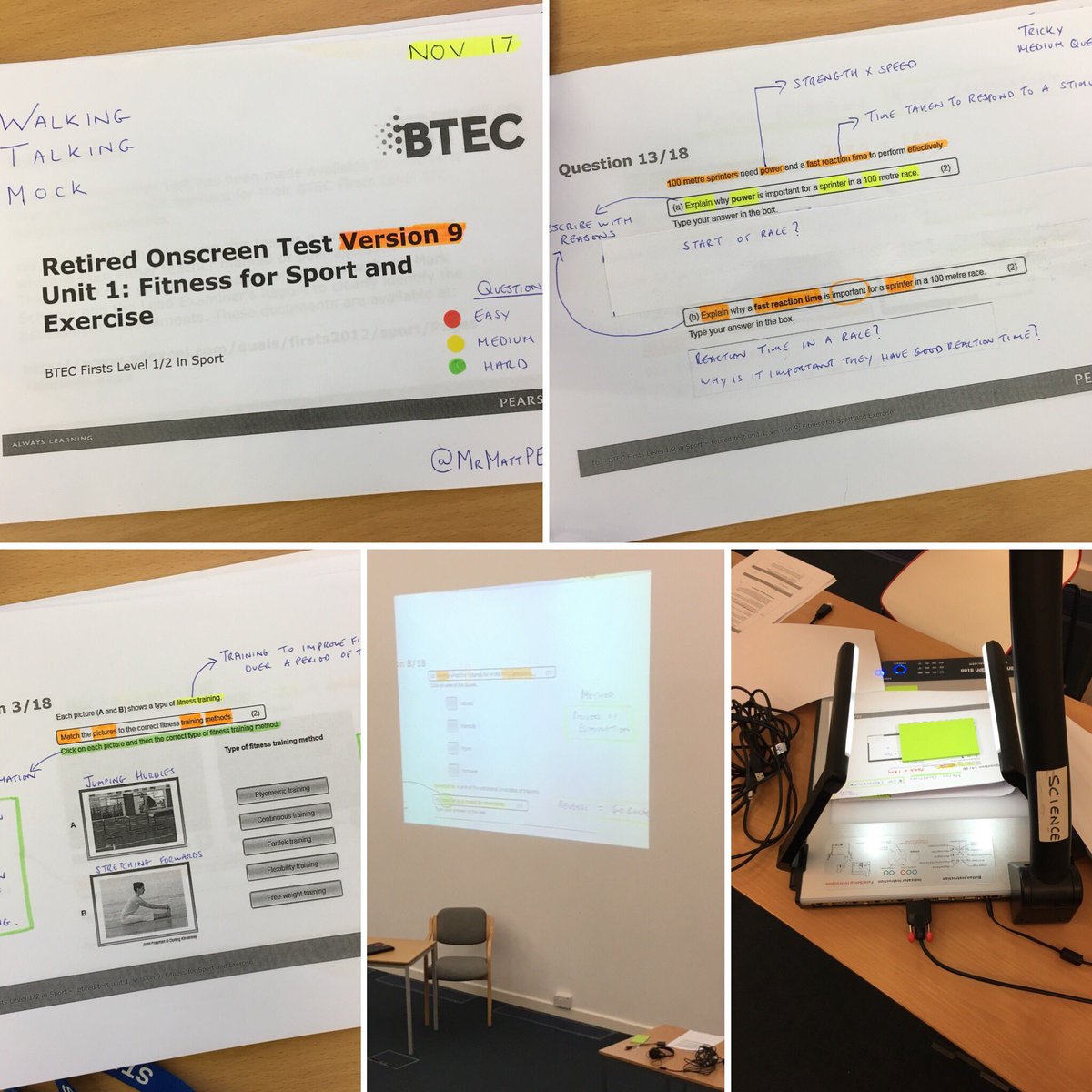 MrMattPE's tweet photo. Successful BTEC Unit 1 ‘Walking Talking Mock’ with year 11... RAG rating questions from previous test #Btecunit1 @MrAdamPE @PE4Learning @PEgeeks @MrFallickPE @MWorthington90 https://t.co/ME7Gel6ABi