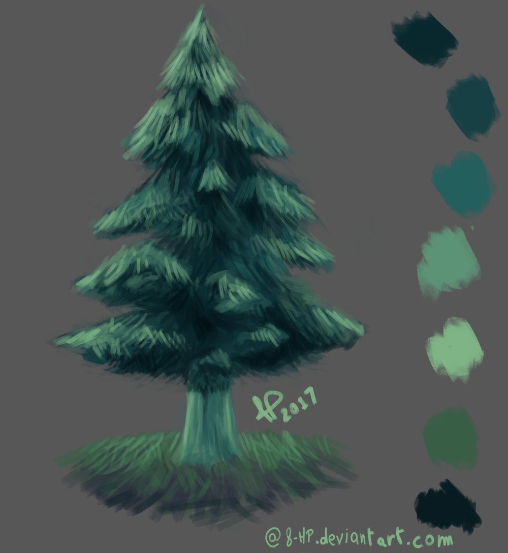 8hp On Twitter Playing Around In Krita With Colors Late At
