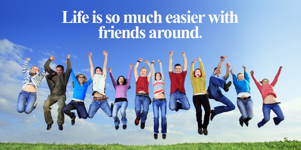 NoosWave's tweet photo. Life is so much easier with friends around. #quote https://t.co/KP1ojr2g2R
