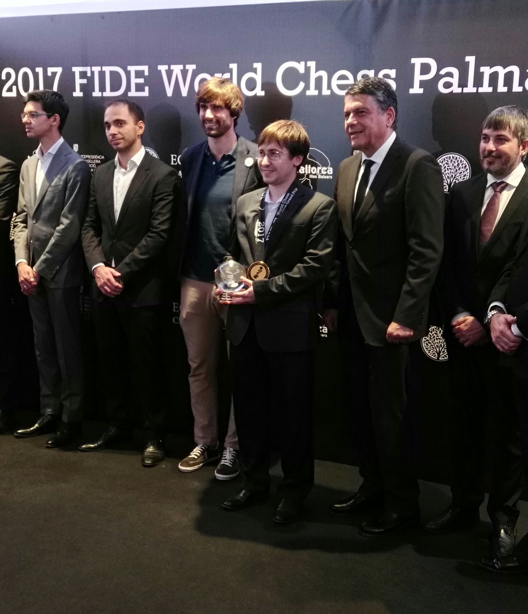 chessolja's tweet photo. #FIDEGP confirmado: Dmitry Jakovenko es el ganador del ultimo etapa de Grand Prix en Mallorca. https://t.co/x50kfLc1xe