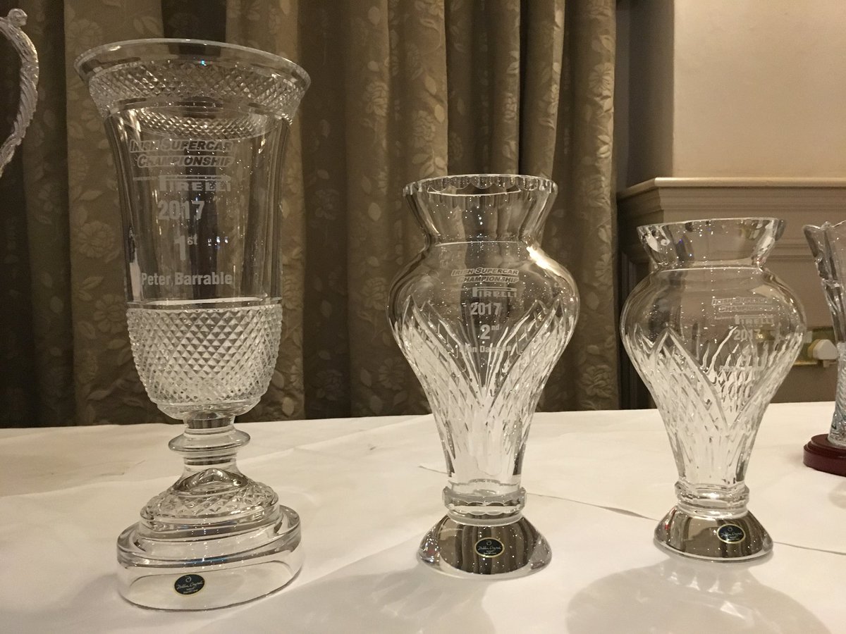 ask_racing's tweet photo. Thanks to @DublinCrystal for our fabulous trophies for the Irish Supercar awards tonight! https://t.co/dLzktVOpum