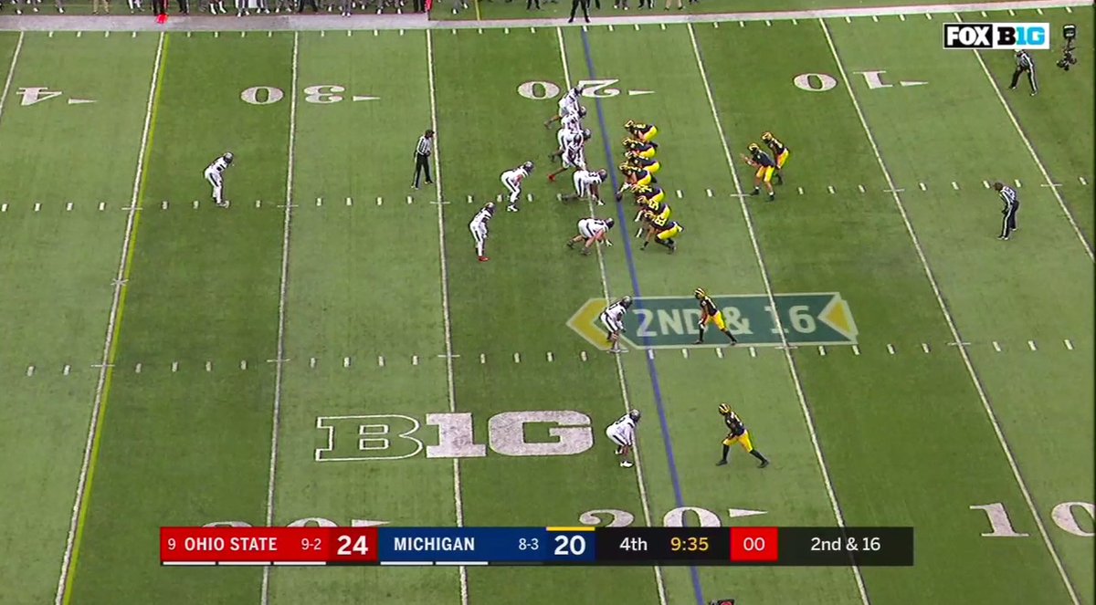 Let's check the play clock on that 24-yard pass to McDoom. Hmm...
