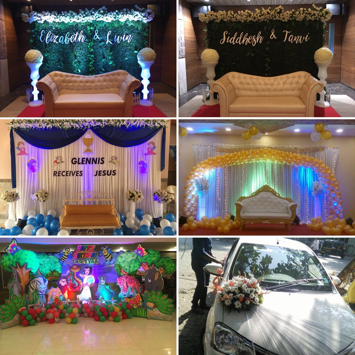 SOeventsmumbai's tweet photo. 25th November 2017 : 6 Events | 5 Locations | 4 Set-Ups | 3 Functions | 2 Team | 1 Company STANDING OVATION LLP. Praise God for Everything. #engagement #birthday #holycommunion #partyplanner #weddingplanning #grassbackdrop #jungletheme #praisegod #thankyoujesus #amen https://t.co/tTt3eWlDlo
