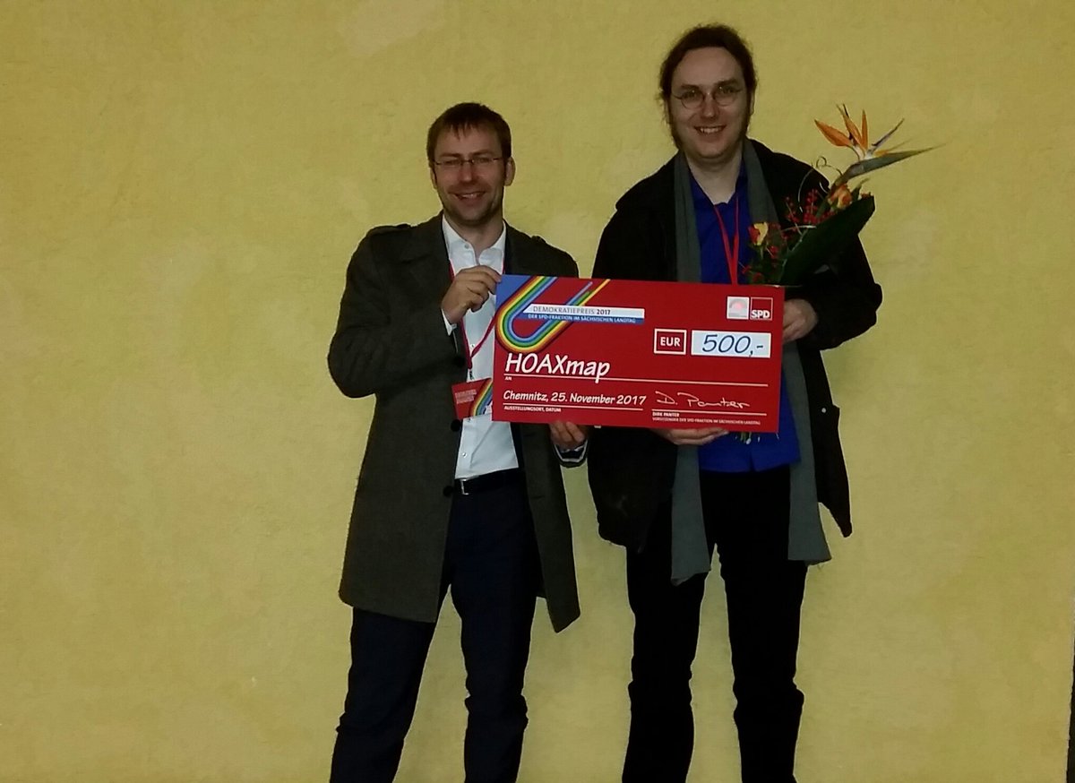 HolgerMannLE's tweet photo. @raeuberhose More fakenews?: The 1rst award is yours! #hoaxmap https://t.co/YDg5Vpn3XX