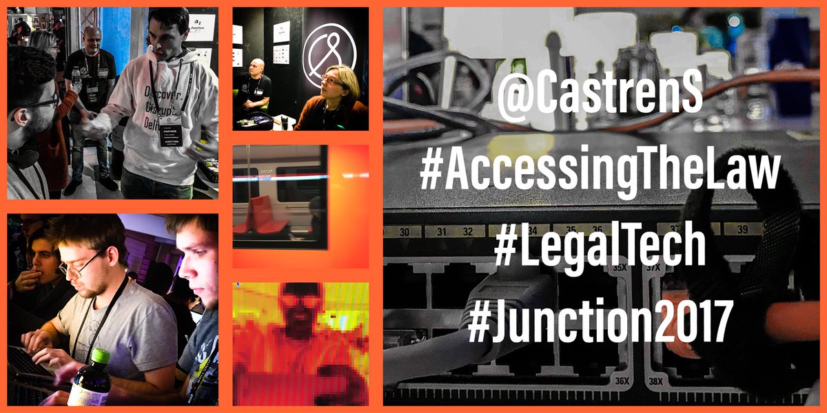 What an electrifying day <a href="/CastrenS/">Castrén & Snellman</a> #AccessingTheLaw #LegalTech track in #Junction2017. #Digitalisation #AI  #CX #Legaldesign