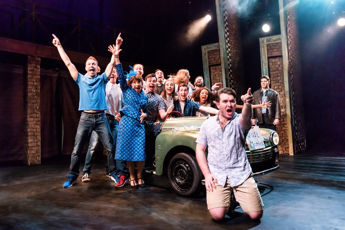 wycombeswan's tweet photo. '... And though we face the final curtain, One thing remains, that's for certain' Wishing the incredible cast, crew and team of @OurHouseTourUK a fantastic final performance. Thanks for lighting up our stage! 🙌🏻🚪☂️🎶⬛️⬜️🇬🇧🚙🎷🏠🏗😎 https://t.co/JGw2aIGvYs