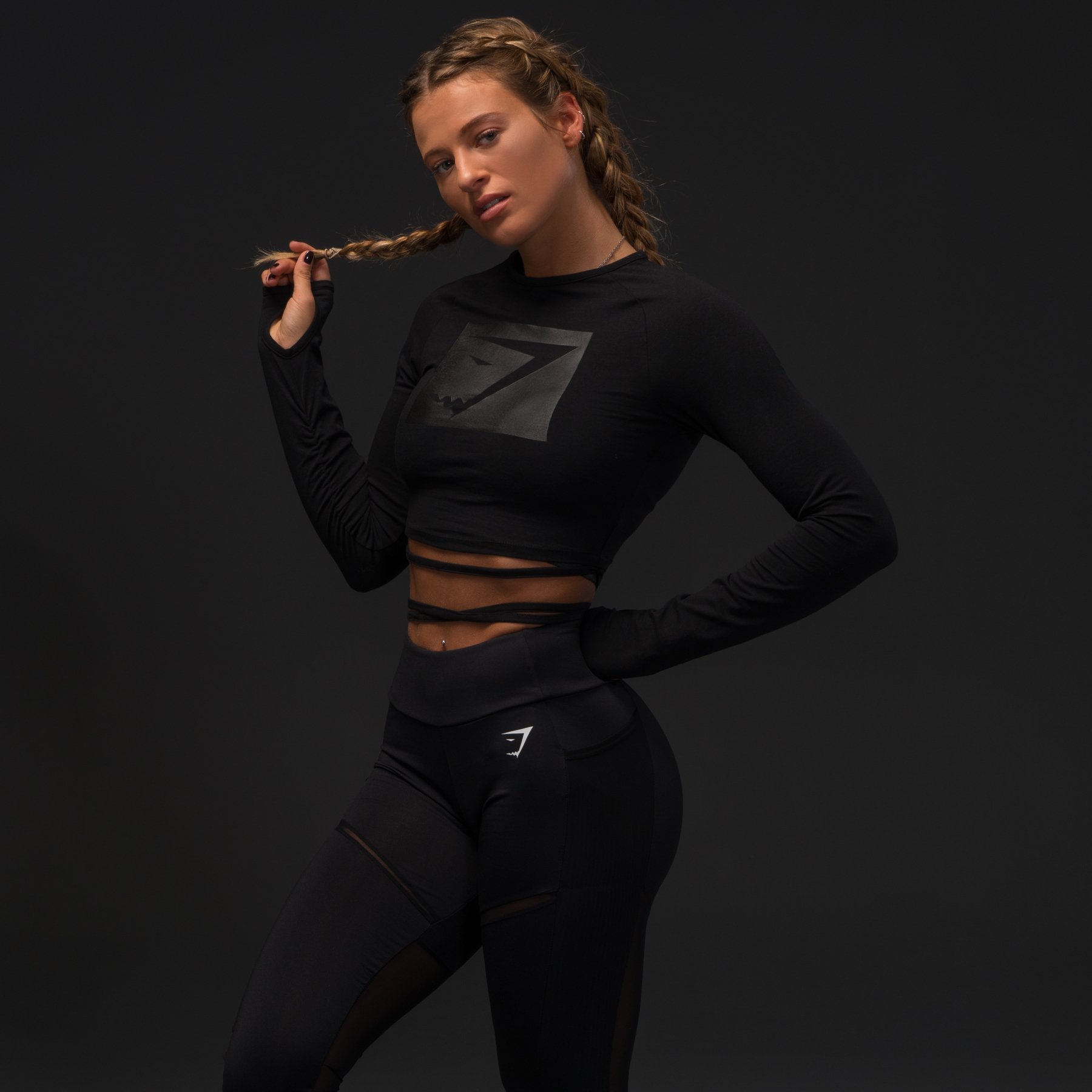 Gymshark ribbon shop crop top