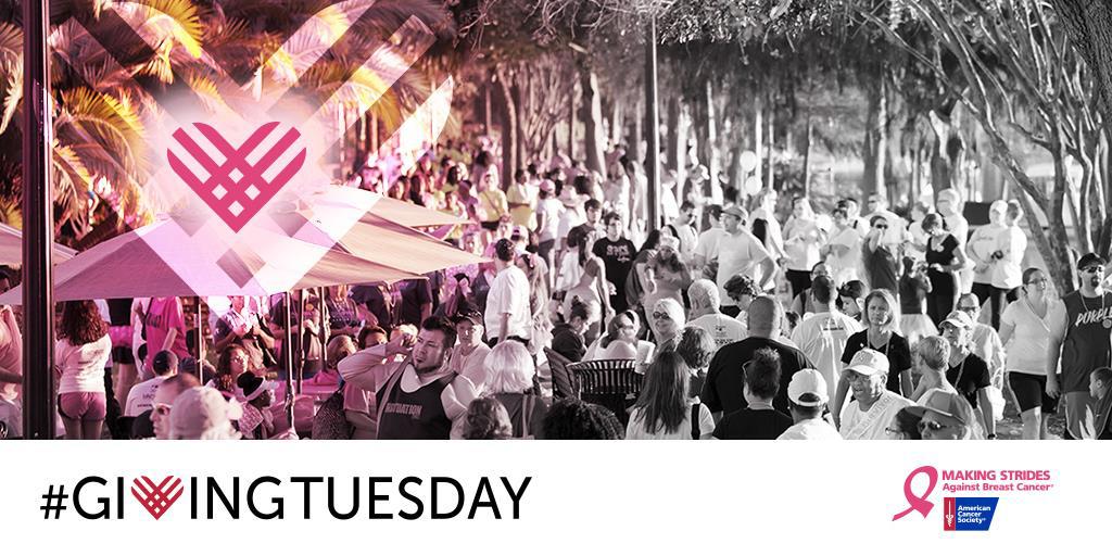 Spread the word and join the movement. On November 28th, you can help us raise $1 million in one day #GivingTuesday #BrowardMSABC #MakingStrides <a href="/AmericanCancer/">American Cancer Society</a>