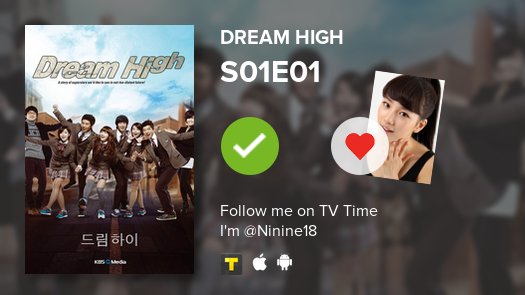 ChoupiZila's tweet photo. J'ai enfin vu S01E01 Dream High! #dreamhigh  #tvtime https://t.co/rBQWeLEfyC https://t.co/bbTOsqRIBm
