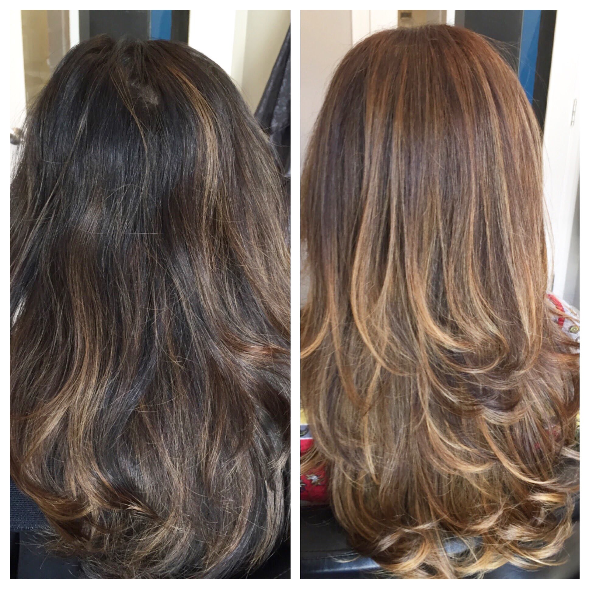 Black hair 3 shades lighter store