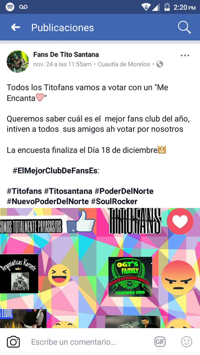 TeamRebelion's tweet photo. Vayan a Votar por #Rebelion #Comenta @TeamRebelion @rebelion_club @fabiola80875640 #Facebook Fans de Tito santana https://t.co/n41hbqHJdX