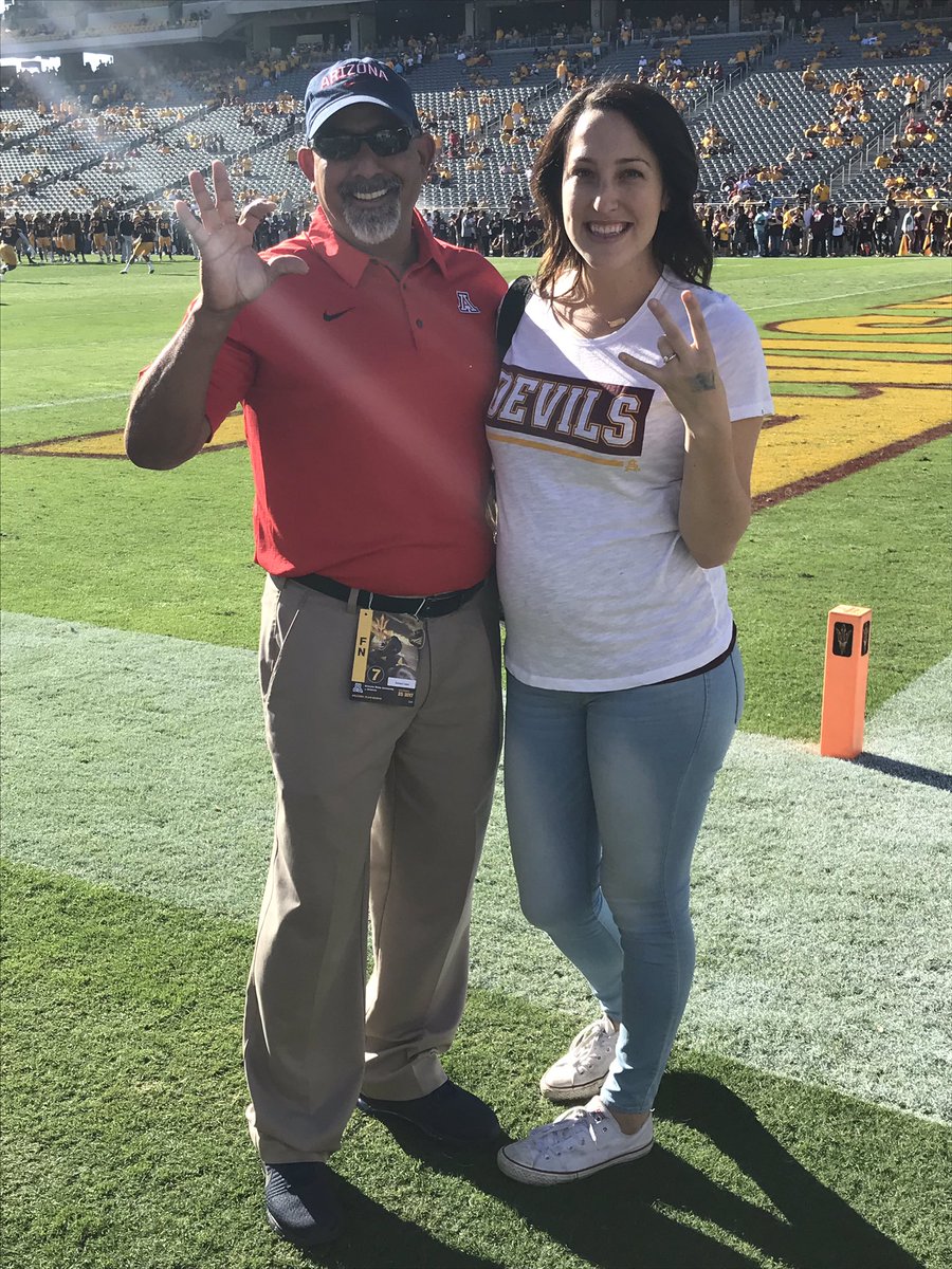 ArizonaFCA's tweet photo. It's #TerritorialCup time! Got our Arizona and Arizona State FCA staff out there for the game! 🏈🏈 #GoFCA https://t.co/em1IjDotva