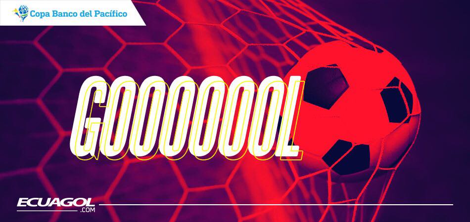 ECUAGOL's tweet photo. 44' GOOOL gran jugada de Billy Arce eludió a dos rivales se recortó hacia el centro y remató cruzado para poner la tercera #IDV3 #GCFC 0 #CopaBancoDelPacifico https://t.co/7qSJmII4C2