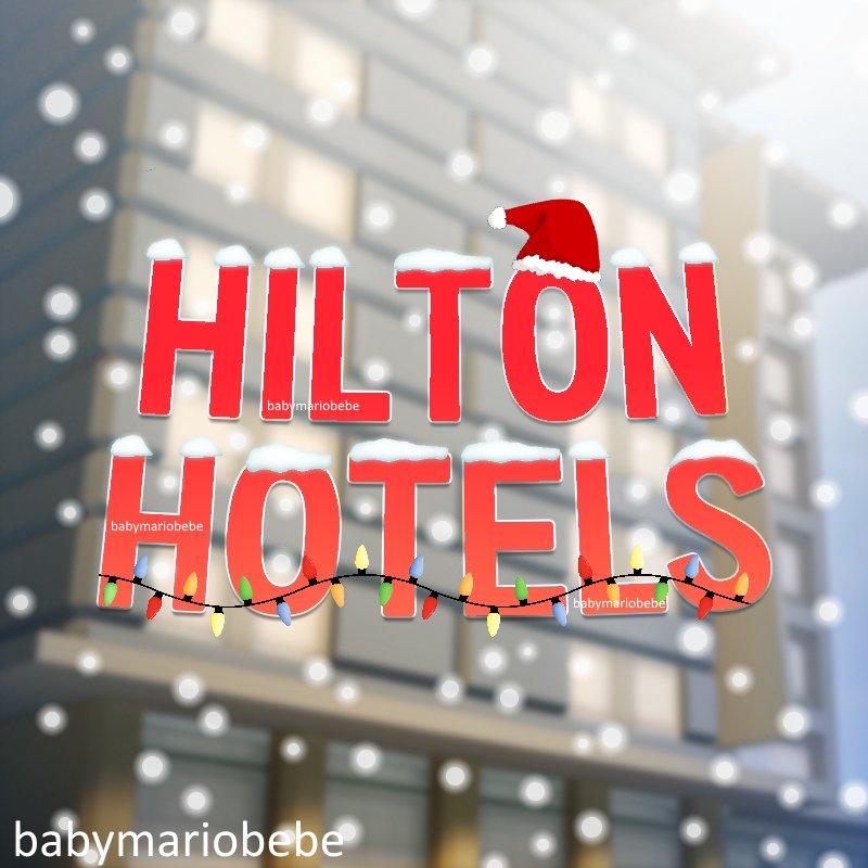 Babymariobebe On Twitter Hilton Got A Winter Update Go Now To Meet Me And The Festivities Of Christmas Robloxdev Roblox Btw Old Or New Logo What Is Better To You Left New - winter update work at a hotel roblox