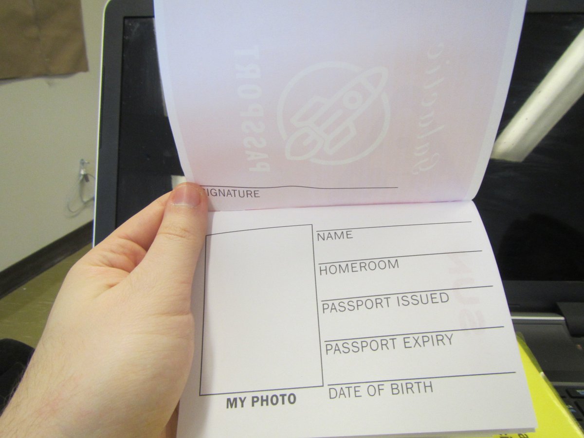 SebastienTeach's tweet photo. Exploring the galaxy in style with a snazzy passport in hand! Excellent presentation and a fun activity, brought to you by @marcantoinebalt, @andrewsmith902  and @mkama046. https://t.co/fJLD7myxzp