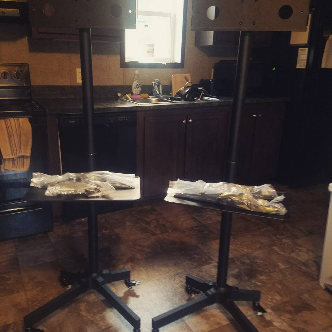 shawnyutzey's tweet photo. These are ready for TVs Monday night/ Tuesday morning. I love revamping my studio! #twitch #cherryquench https://t.co/Xpnc61kEvN