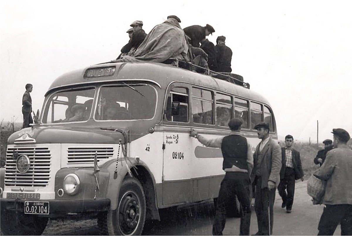 1965 edirne kesan otobus istanbul seyahat