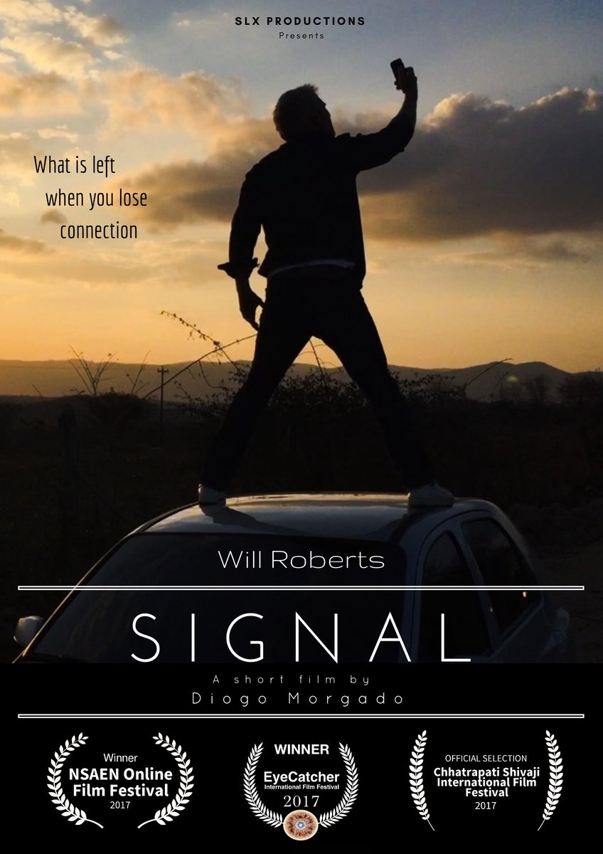 SLXProductions's tweet photo. "Signal" is our award winning short film written, directed &amp; edited by @D_Morgado and executive produced by @WillRobertsActs, who also stars in the film. Shot entirely on an iPhone, @SignalTheFilm is currently on the film festival circuit. https://t.co/7HSbta0qqR