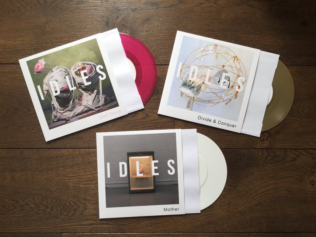 bigTangle's tweet photo. My work selected for the cover of one of @idlesband new limited 7” singles #WeCreate @UniCreativeArts @PG_Craft_Design #MATextiles #farnham https://t.co/ErcphciQRp