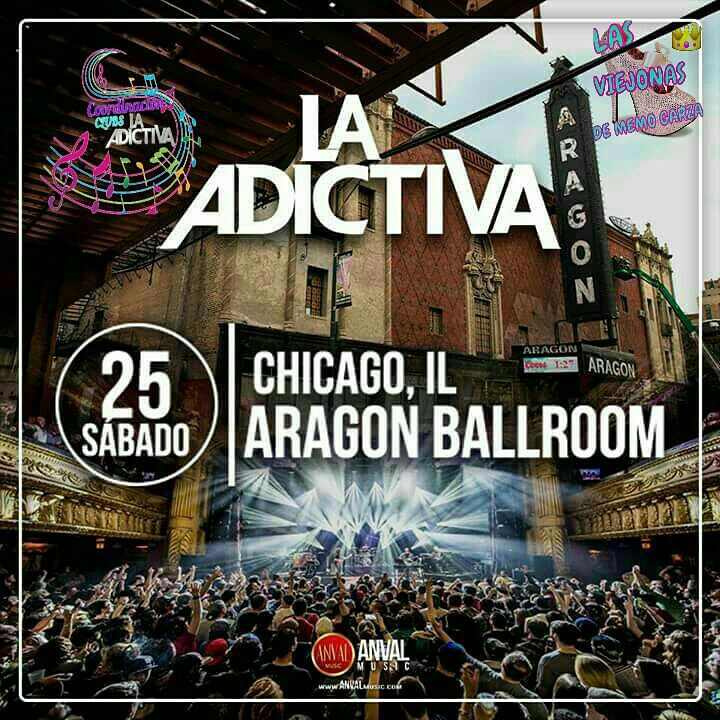 yeya_TS's tweet photo. 🔜Hoy doble evento llega más fuerte que nunca #LaAdictiva con todos sus éxitos 
#CHICAGO
#BRIDGEVIEWIL
Se va a convertir en 
#TerrenoAdictivo
#LaMusicaDeBandaEsAdictiva👌🏻
#EstaEsTuCancion🎶 
@ViejonasMemoG 🔙 https://t.co/qkNdvUEWor