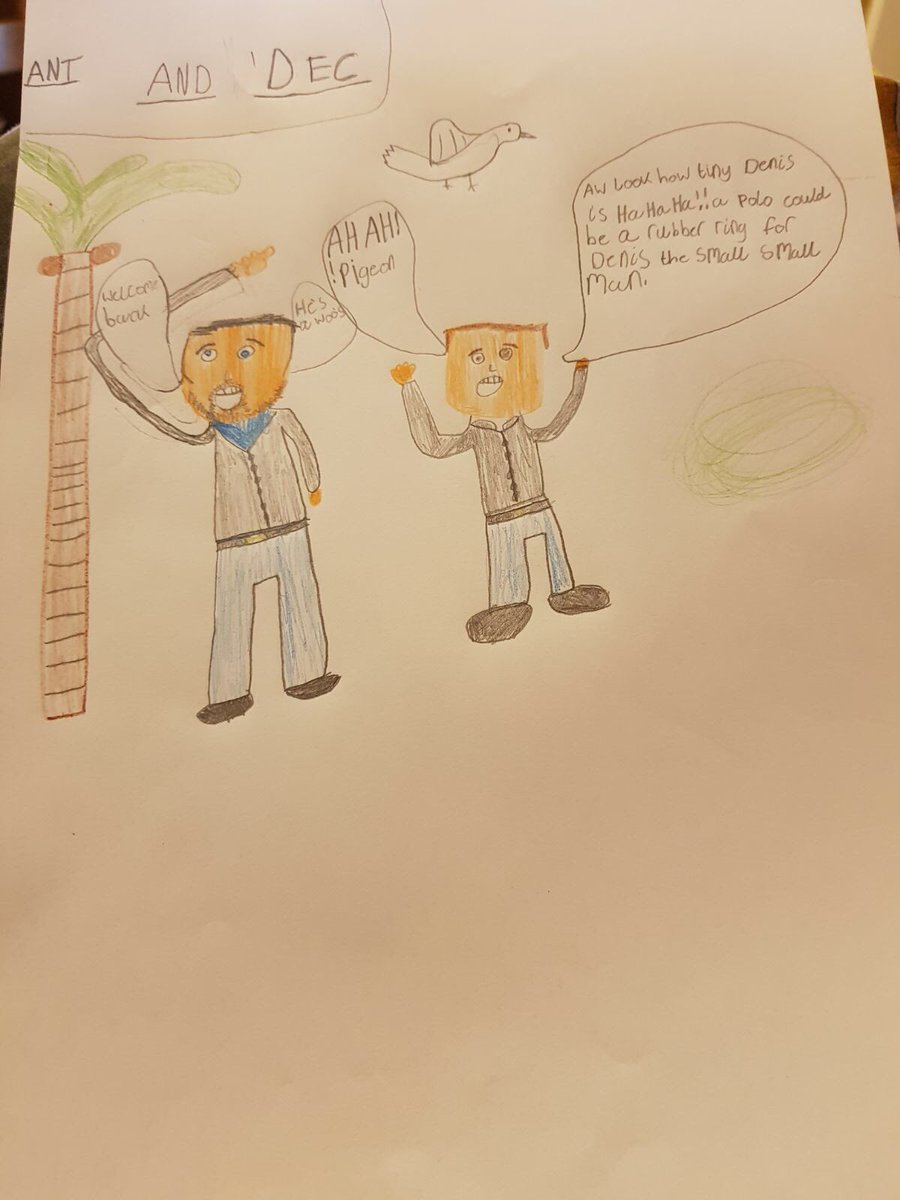 linzi_1985's tweet photo. @imacelebrity work of art my niece made while watching Ant and Dec tonight 😂 https://t.co/InngF79Kfd