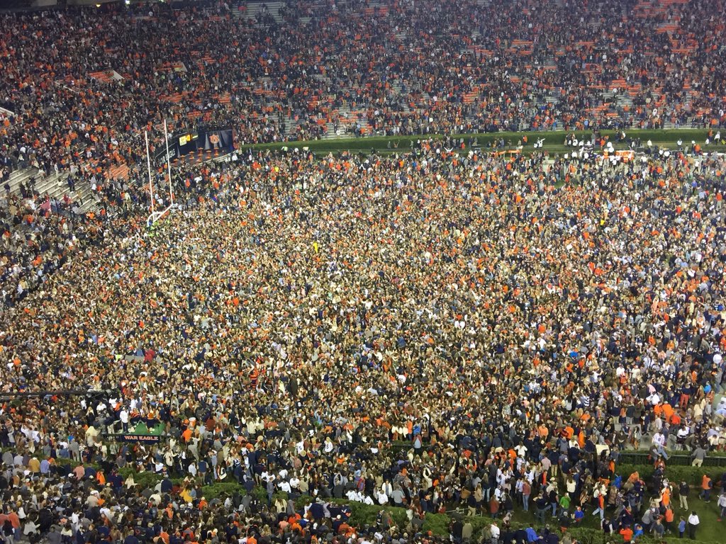 Dear world: you’re welcome.
Love, #Auburn 
#WarEagle