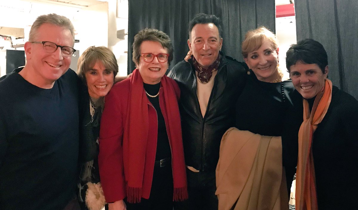 BillieJeanKing's tweet image. There can be only one Boss. What an amazing night with the incomparable @springsteen. #SpringsteenBroadway #Thankful