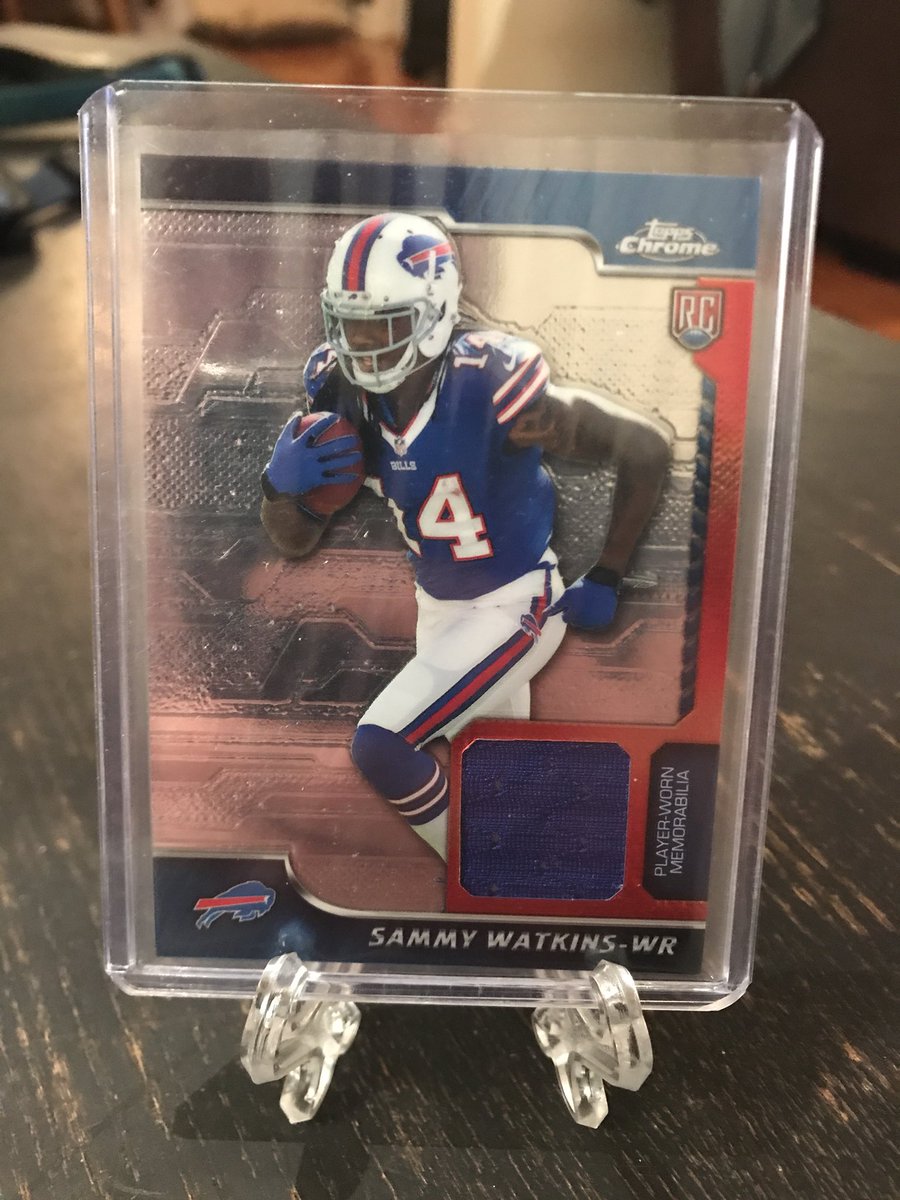 cheapcardsales's tweet image. Sammy Watkins chrome rookie Relic.  $3.25
#cheapCards #ccsBills #ccsRams