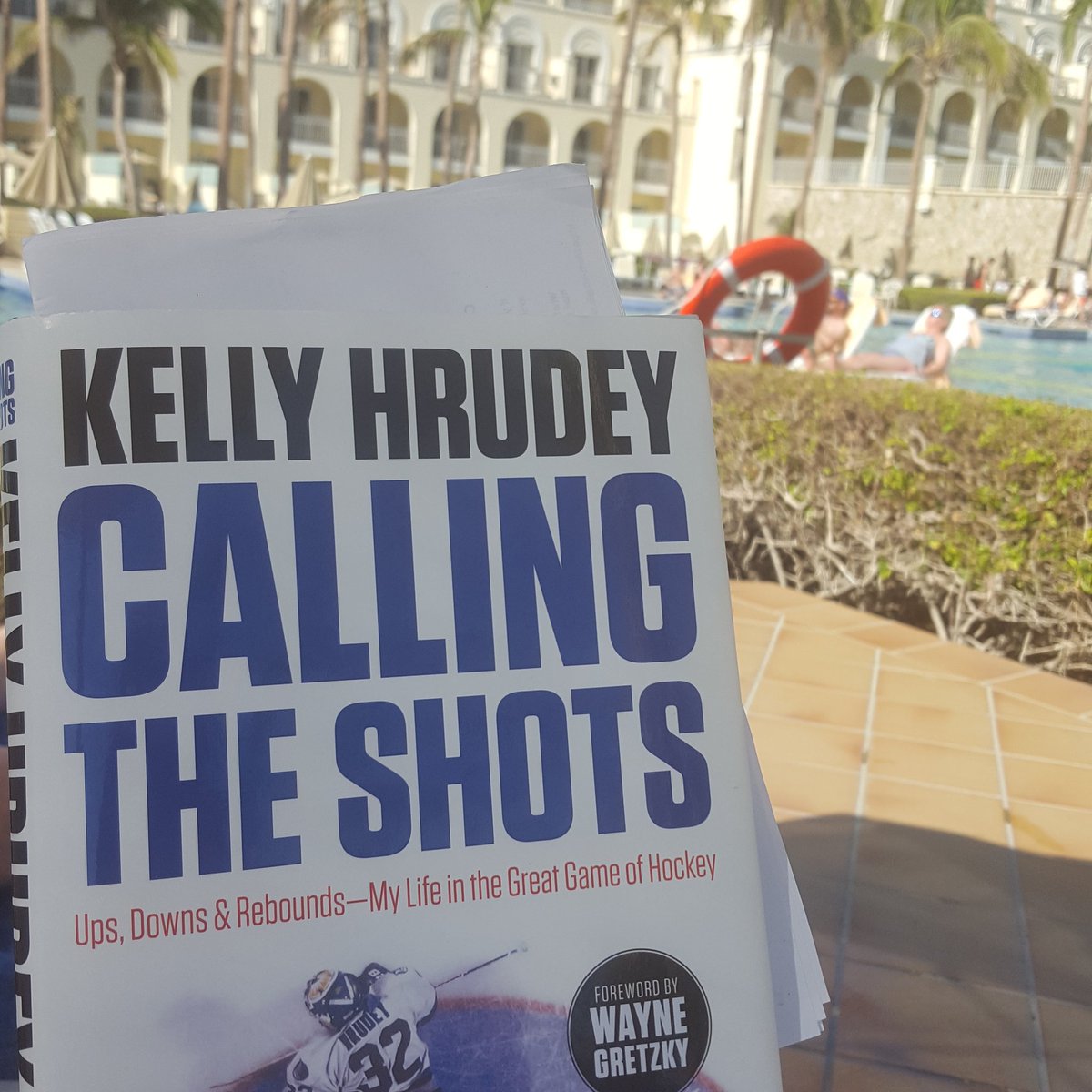 bigtimelam's tweet photo. @KellyHrudey great book !  Only problem is still 4 days vacation left and i am done the book ! #kellyonvacationwithus ! https://t.co/Shkxoyjy3U