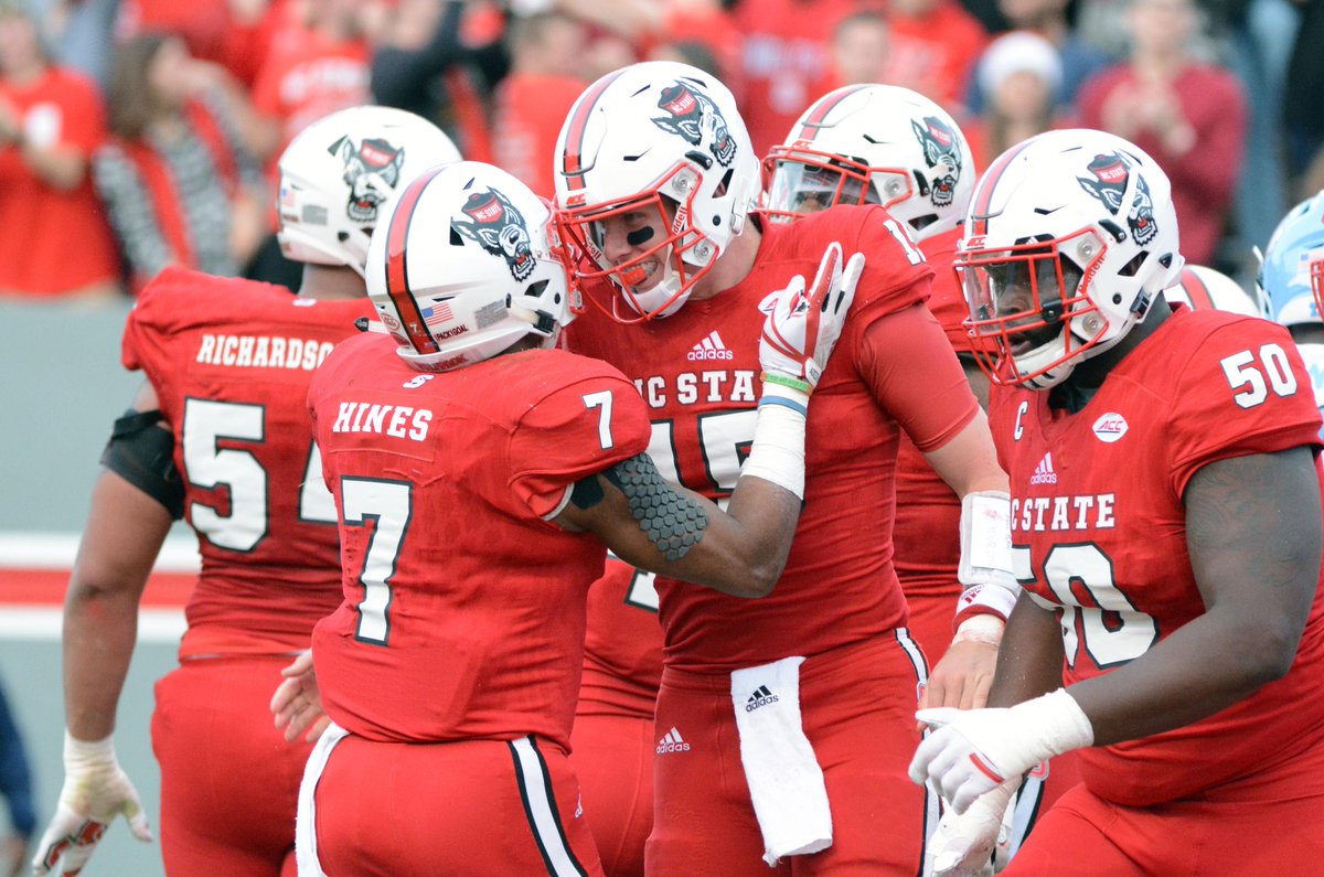 PackPride's tweet photo. FINAL: NC State 33, UNC 21.

The Wolfpack finishes the regular season 8-4 overall, 6-2 in ACC play, its best marks in the Dave Doeren era https://t.co/VE9YcEoMWO