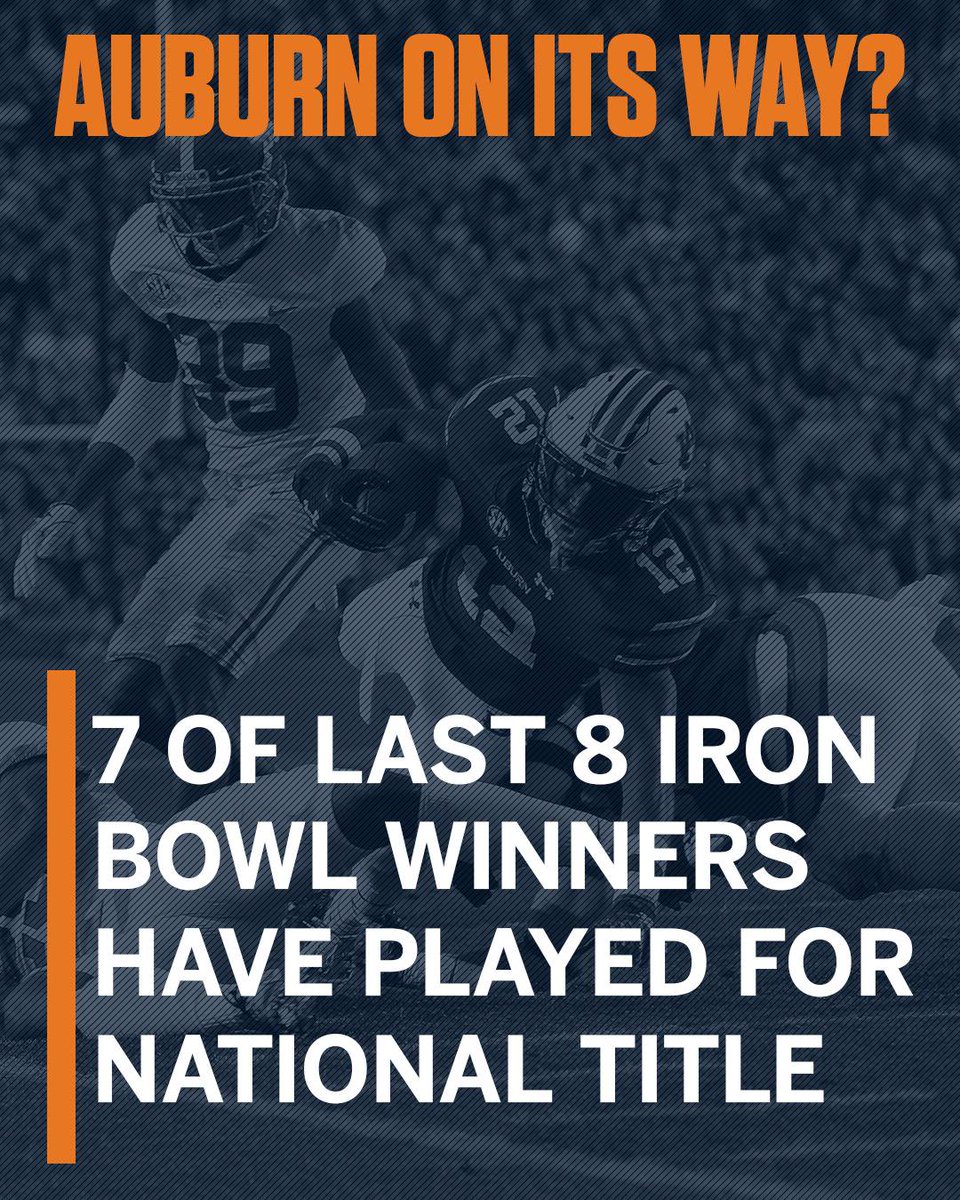 History is on Auburn's side.
