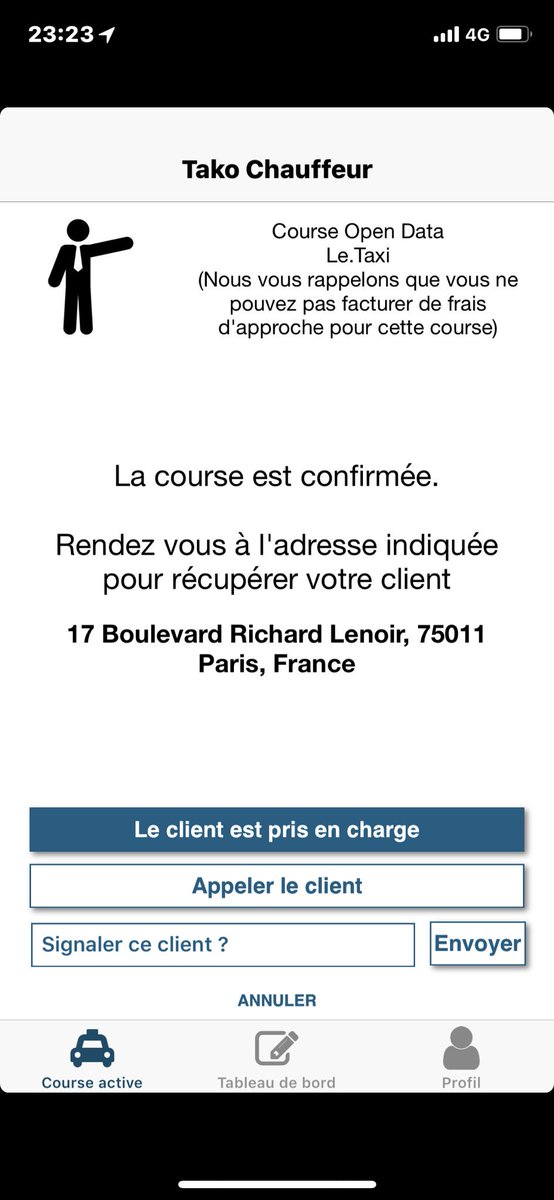 ArezkiArezsky's tweet photo. Première course avec @TakoChauffeur Client et chauffeur sont content 👍 https://t.co/hE462ewfvK