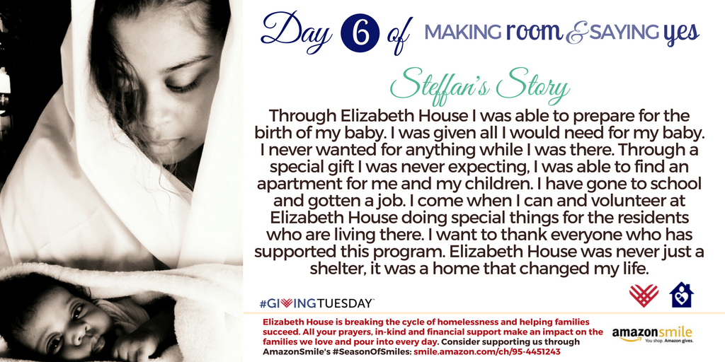 ehousepasadena's tweet photo. Elizabeth House is breaking the cycle of homelessness and helping families succeed. All your prayers, in-kind and financial support make an impact on the families we love. Consider supporting us through #AmazonSmile's #SeasonOfSmiles: https://t.co/qVRRY0J7hU https://t.co/nT3xkk3zoC
