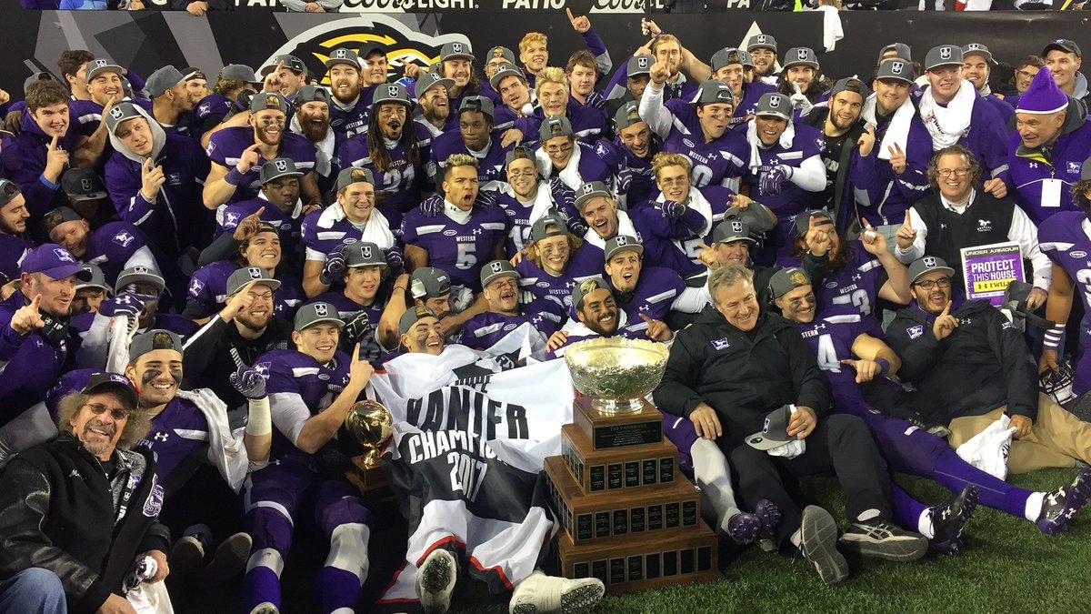 FOOTBALL | Vanier Cup Champions! Mustangs defeat Laval 39-17 to win seventh national title: wstrn.ca/d6mo30gOrK8 #PurpleReign
