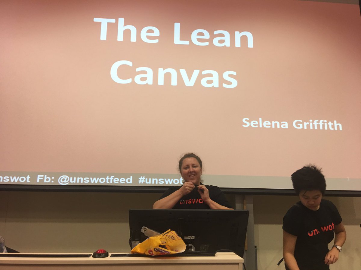 unswot's tweet photo. Our dearest @selenajoy2 talking to the cohort about the lean canvas. #leancanvas #teamunswot #summerofstartups https://t.co/nXEplhjpZm