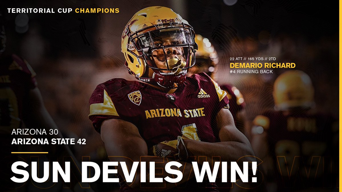 FINAL. #ASU takes the Territorial Cup!! #UAvsASU #ClaimTheCup