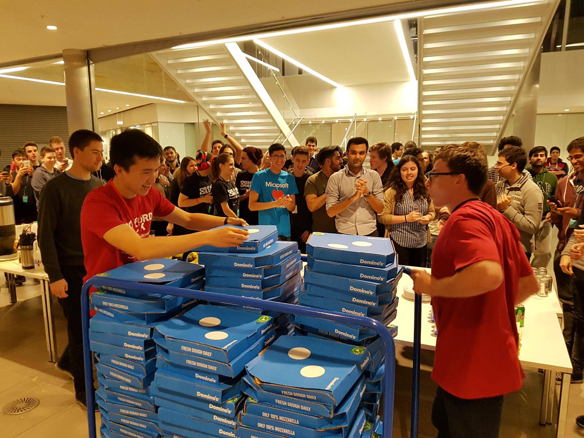 Original_Paz's tweet photo. What do you get when you combine 300 bright minds, domino's pizza and a tonne of energy drink?

Stinky loos and some very good ideas #OxHack17 #Hackathon @OxfordHack https://t.co/CbdfDwbhG9
