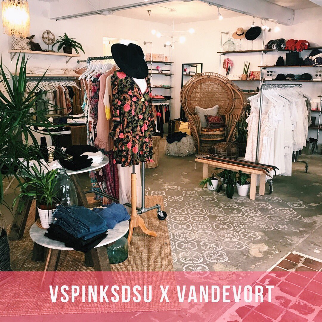VSPINKSDSU's tweet photo. We’ve teamed up with @ShopVanDeVort to bring you the best VS Fashion Show Viewing Party raffle prizes EVER!! 😍 Be sure to RSVP on FB and come to our event for your chance to win what is on every fashionista’s wishlist item: Vandevort giftcards 💕 #shopvandevort #VDVxVSPINKSDSU https://t.co/itaj8aW9Sq