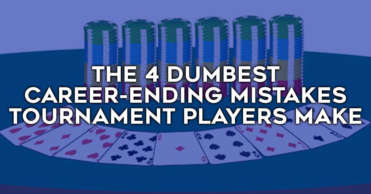 UpswingPoker's tweet photo. The 4 dumbest career-ending mistakes tournament players make...
>> https://t.co/kTN84lpOl5

..both at the table and away from it. https://t.co/CwziR7XNKP