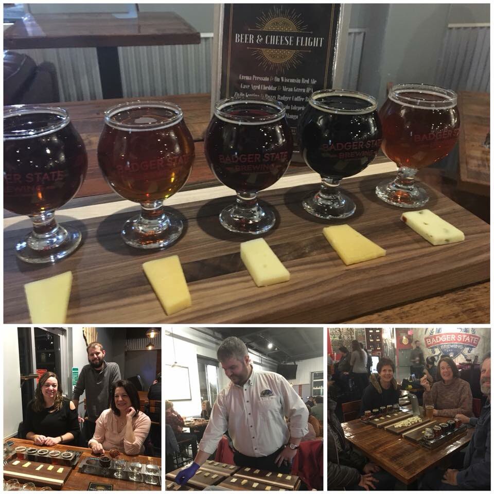 DoorCheeseCo's tweet photo. And a good time was had by all!

Door Artisan Cheese Company recently partnered with @BadgerStateBeer for a beer 🍺 and cheese 🧀 pairing event and it was amazing!  Our Glacier Ledge Restaurant Manager  Corey Liker &amp; our Beverage Coordinator Jon Wick were total rock stars https://t.co/D84GQUFtuk