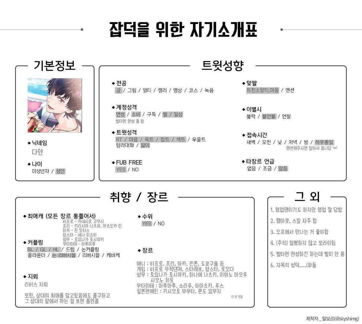 forever_dukku's tweet photo. 닉네임 바꾼 기념 트친소

친해지기 쉬우니 RT나 마음 눌러주시면 찾아갈게요♡

잡덕이라 타장르 언급 많으니 그것만 주의해서 반응 남겨주세요!

#비프로젝트_트친소
#비프로_트친소
#성우_트친소
#우타이테_트친소 https://t.co/xg1jHGPXwC