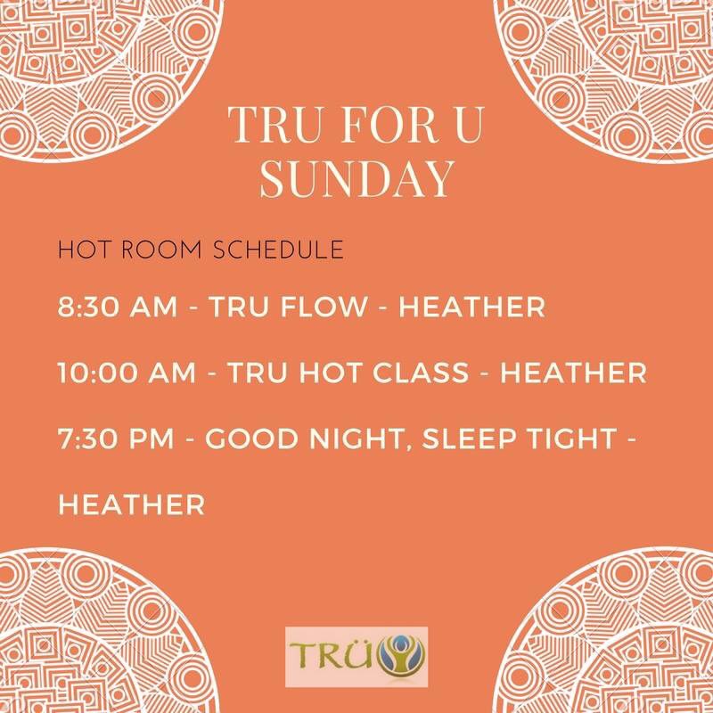 TruHotYoga's tweet photo. See you tomorrow
See Sunday’s schedule
#truforu https://t.co/488MNuUNpz
