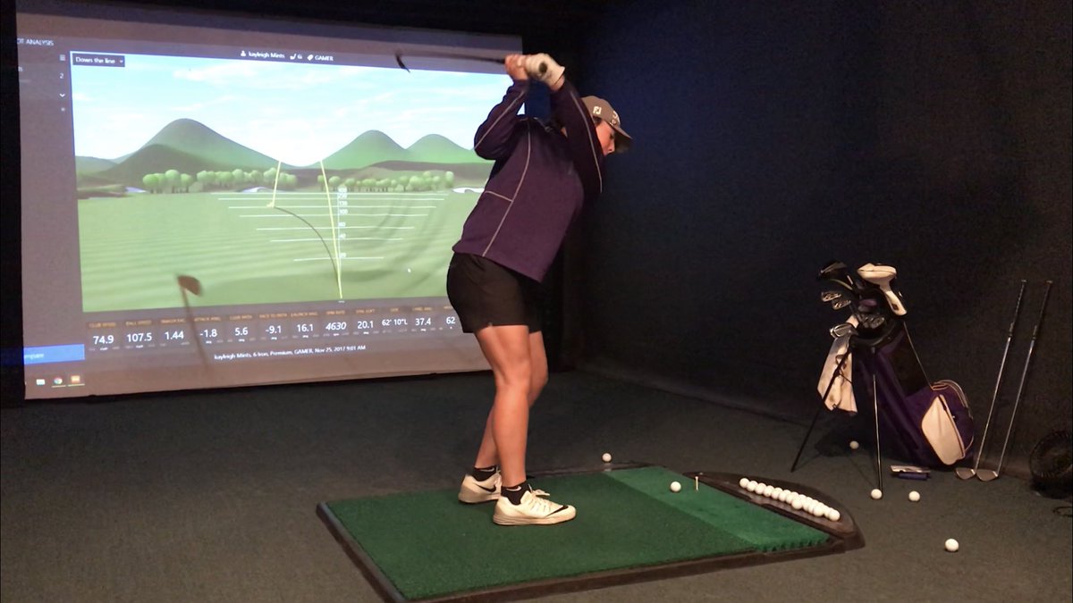 A little work with the Trackman this morning. She just gained 13 yards per club. 
#equipmentmatters
#cantwaitforSpring