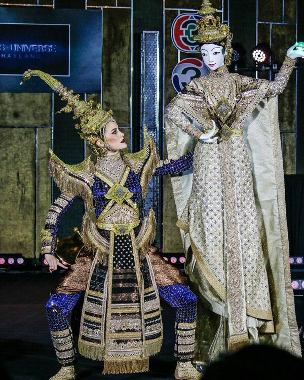 Prnppmm's tweet photo. นุชตื่นแล้วจ้า มาต่อกันนะ ชุดประจำชาติ  #MissUniverse #THAILAND https://t.co/efhZWaltqM